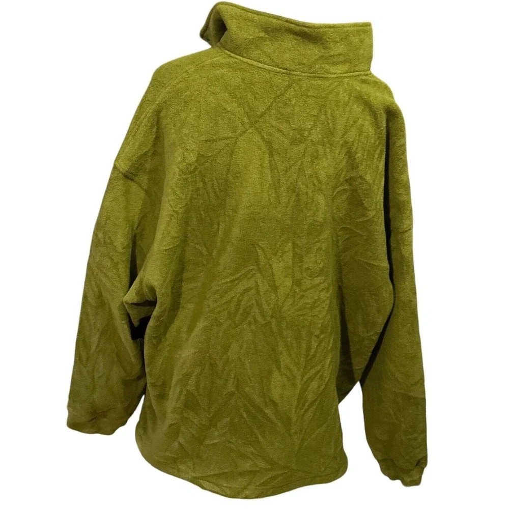 EMS Pinnacle Performance Olive Green Fleece Pullover 1/4 Snap Close Men's‎ XXL